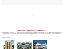 Tablet Screenshot of aishwaryaarchitects.com